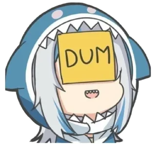 🤦‍♀️ emoji Gawr gura Telegram sticker 10 of 35
