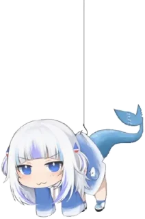💙 emoji Gawr gura Telegram sticker 3 of 35
