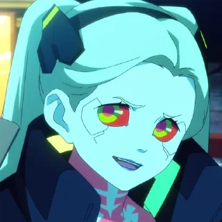 Sticker from Cyberpunk Edgerunners Rebecca