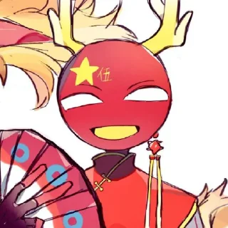 🇨🇳 emoji 𝘾𝙝𝙞𝙣𝙖 🇨🇳 @country_humans_stickersQwQ Telegram sticker 2 of 63