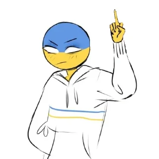 Sticker from 𝙐𝙠𝙧𝙖𝙞𝙣𝙚 @country_humans_stickersQwQ