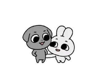 🐰 emoji ꒰  ྀི◞ ◟ ꒱  @mewsticks  ܀ ⊹ ˚ Telegram sticker 21 of 24