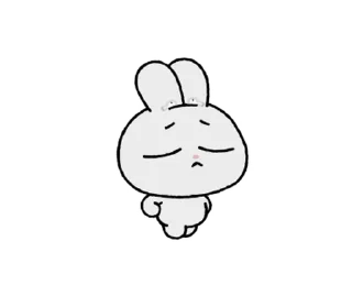 🐰 emoji ꒰  ྀི◞ ◟ ꒱  @mewsticks  ܀ ⊹ ˚ Telegram sticker 4 of 24