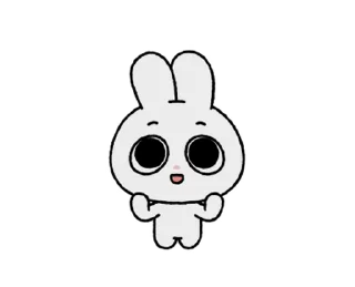🐰 emoji ꒰  ྀི◞ ◟ ꒱  @mewsticks  ܀ ⊹ ˚ Telegram sticker 20 of 24