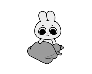 🐰 emoji ꒰  ྀི◞ ◟ ꒱  @mewsticks  ܀ ⊹ ˚ Telegram sticker 9 of 24