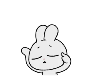 🐰 emoji ꒰  ྀི◞ ◟ ꒱  @mewsticks  ܀ ⊹ ˚ Telegram sticker 11 of 24
