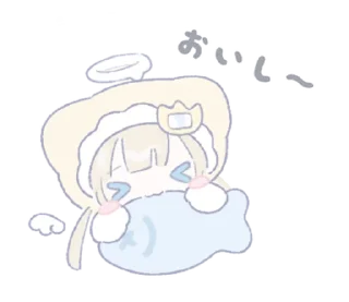 🍼 emoji ꒰  ྀི◞ ◟ ꒱  @mewsticks  ܀ ⊹ ˚ Telegram sticker 13 of 24