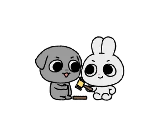 🐰 emoji ꒰  ྀི◞ ◟ ꒱  @mewsticks  ܀ ⊹ ˚ Telegram sticker 22 of 24