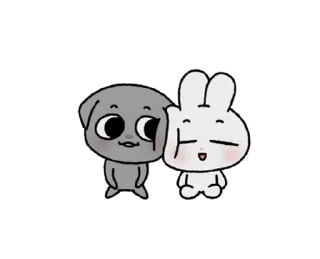 🐰 emoji ꒰  ྀི◞ ◟ ꒱  @mewsticks  ܀ ⊹ ˚ Telegram sticker 10 of 24