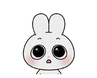 🐰 emoji ꒰  ྀི◞ ◟ ꒱  @mewsticks  ܀ ⊹ ˚ Telegram sticker 1 of 24