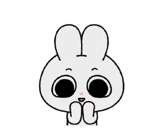 🐰 emoji ꒰  ྀི◞ ◟ ꒱  @mewsticks  ܀ ⊹ ˚ Telegram sticker 6 of 24