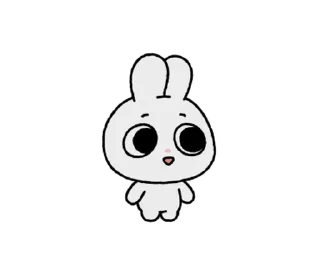 🐰 emoji ꒰  ྀི◞ ◟ ꒱  @mewsticks  ܀ ⊹ ˚ Telegram sticker 18 of 24