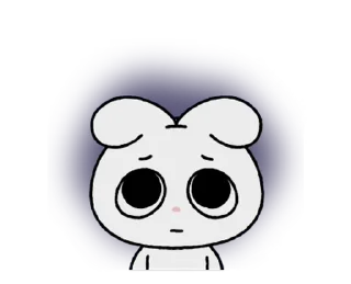 🐰 emoji ꒰  ྀི◞ ◟ ꒱  @mewsticks  ܀ ⊹ ˚ Telegram sticker 12 of 24