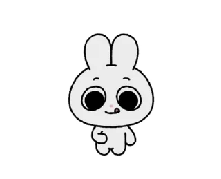 🐰 emoji ꒰  ྀི◞ ◟ ꒱  @mewsticks  ܀ ⊹ ˚ Telegram sticker 8 of 24