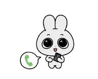 🐰 emoji ꒰  ྀི◞ ◟ ꒱  @mewsticks  ܀ ⊹ ˚ Telegram sticker 7 of 24