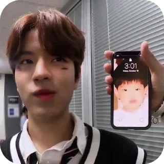 Sticker from Seungmin in the building