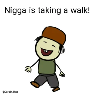 🚶‍♂️ emoji Nigga @Qonshubot Telegram sticker 10 of 31