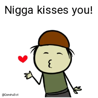 💋 emoji Nigga @Qonshubot Telegram sticker 19 of 31