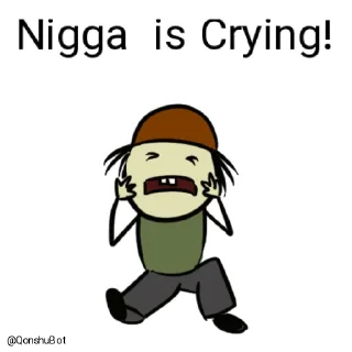 😭 emoji Nigga @Qonshubot Telegram sticker 14 of 31