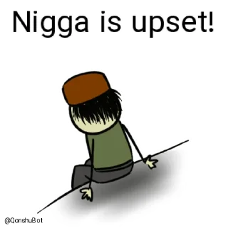 😓 emoji Nigga @Qonshubot Telegram sticker 11 of 31