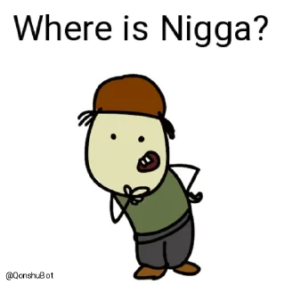 🤔 emoji Nigga @Qonshubot Telegram sticker 5 of 31