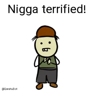 😰 emoji Nigga @Qonshubot Telegram sticker 15 of 31