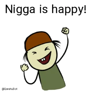 😄 emoji Nigga @Qonshubot Telegram sticker 12 of 31