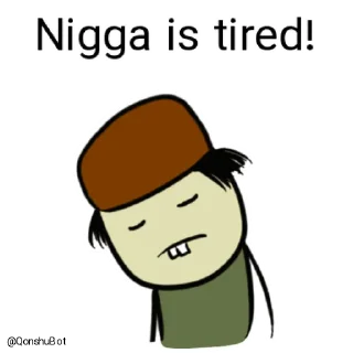 😣 emoji Nigga @Qonshubot Telegram sticker 9 of 31