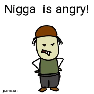 😡 emoji Nigga @Qonshubot Telegram sticker 16 of 31