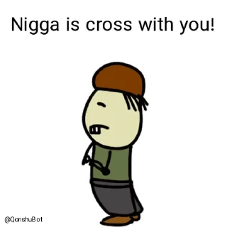 😒 emoji Nigga @Qonshubot Telegram sticker 13 of 31