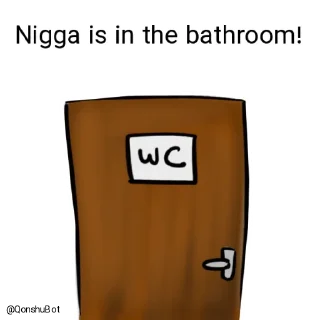 🚽 emoji Nigga @Qonshubot Telegram sticker 22 of 31