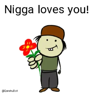 ❤️ emoji Nigga @Qonshubot Telegram sticker 8 of 31