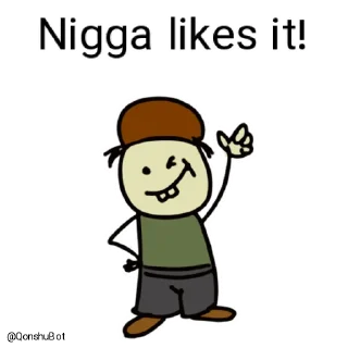 👍 emoji Nigga @Qonshubot Telegram sticker 20 of 31
