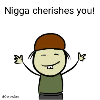 🤗 emoji Nigga @Qonshubot Telegram sticker 18 of 31