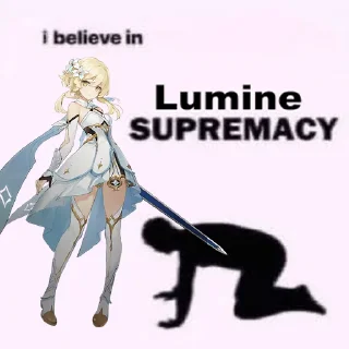 Sticker from i believe in lumine supremacy