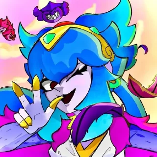 😱 emoji Мелоди 🎼@StikersbrawlstarsGus Telegram sticker 24 of 51