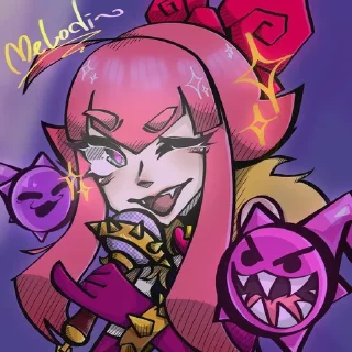 😏 emoji Мелоди 🎼@StikersbrawlstarsGus Telegram sticker 11 of 51