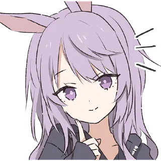 Sticker from Фиолетовая зайка @Nyasticks