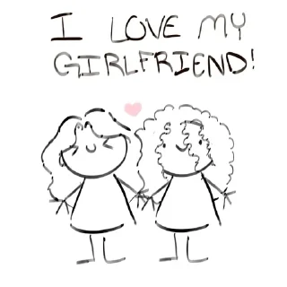 🩷 emoji lesbian yayyyyyy Telegram sticker 4 of 120