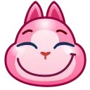 😋 emoji Pink Bunny @TgSticker Telegram sticker 9 of 40