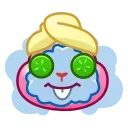 💆‍♀ emoji Pink Bunny @TgSticker Telegram sticker 15 of 40