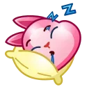 😴 emoji Pink Bunny @TgSticker Telegram sticker 20 of 40