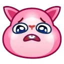 😭 emoji Pink Bunny @TgSticker Telegram sticker 13 of 40