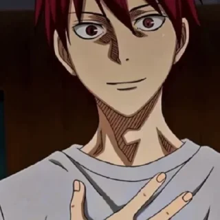 😄 emoji Акаши Сейджуро (@kurokonobasket4] Telegram sticker 7 of 24