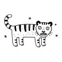 Sticker from skin