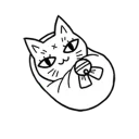 Sticker from skin