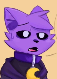 😓 emoji CatNap by @moofei Telegram sticker 19 of 42