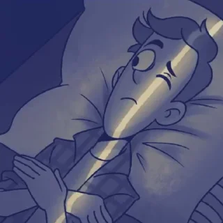 💙 emoji олежа//пролог видеокомикс Telegram sticker 2 of 68