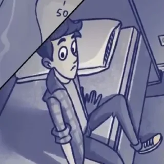 💙 emoji олежа//пролог видеокомикс Telegram sticker 4 of 68