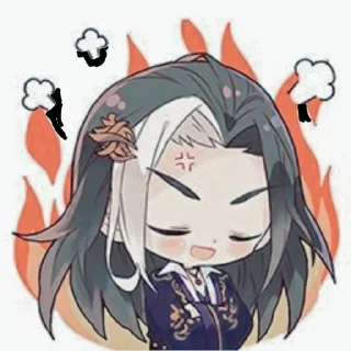 😡 emoji thousand autumns Telegram sticker 8 of 17
